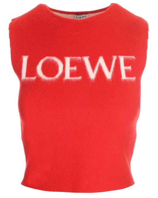 Loewe Red Wool Top