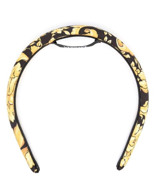 Versace Metallic Satin Headband