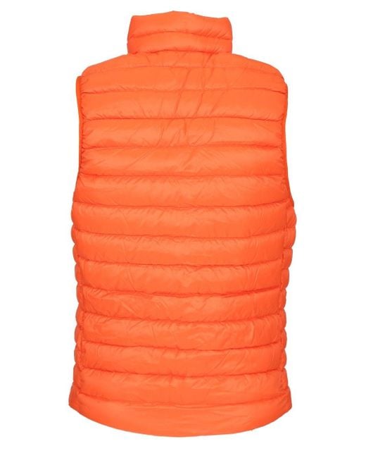 Patagonia Orange Sleeveless Drawstring Down Jacket for men