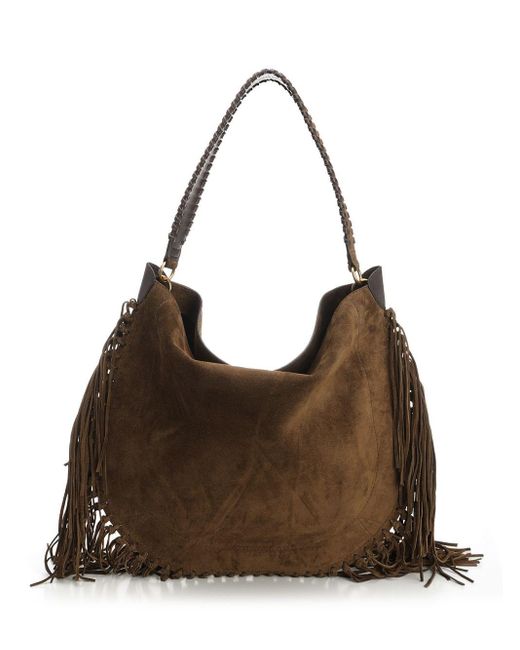Isabel Marant Brown "oskan" Hobo Soft Bag
