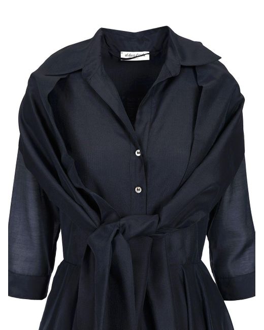 Al Duca D'aosta Blue Shirt Dress