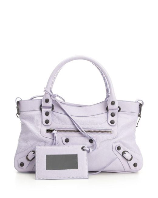 Balenciaga White "le City First" Bag