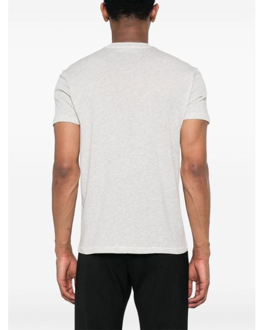 Tom Ford White Melange Jersey T-shirt