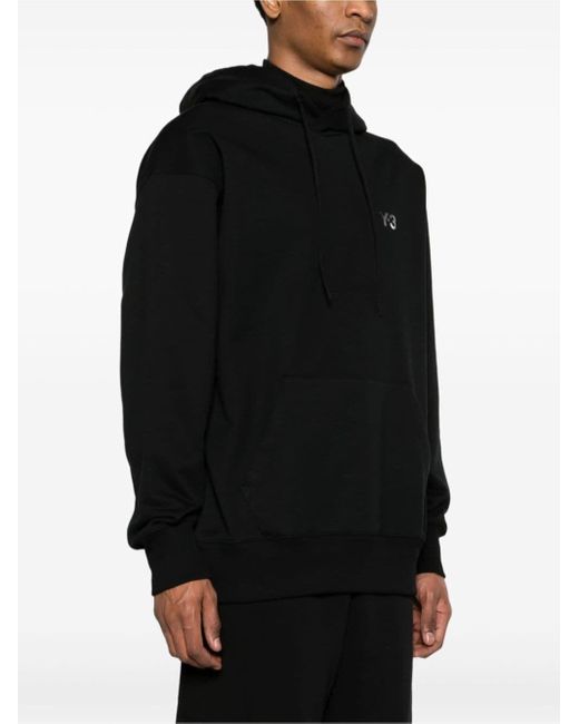 Y-3 Black "french Terry" Hoodie for men