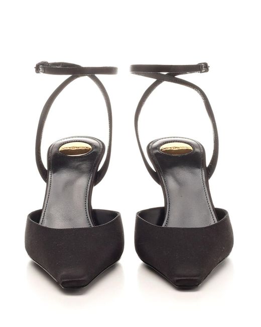 Saint Laurent White Aimée Pumps
