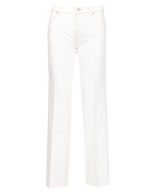 7 For All Mankind White Calie Jeans