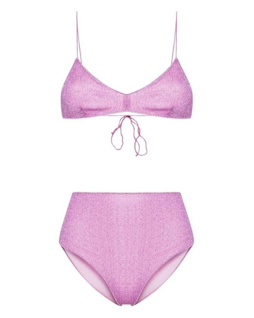 Oseree Purple Lilac "lumière" Two-piece Swimsuit