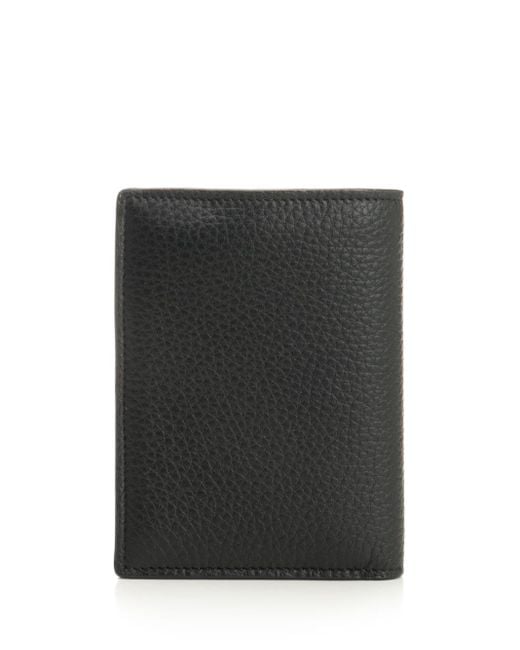 Saint Laurent Black "tiny Cassandre" Credit Card Holder