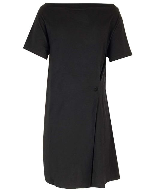 Courreges Black Cotton Mini Dress