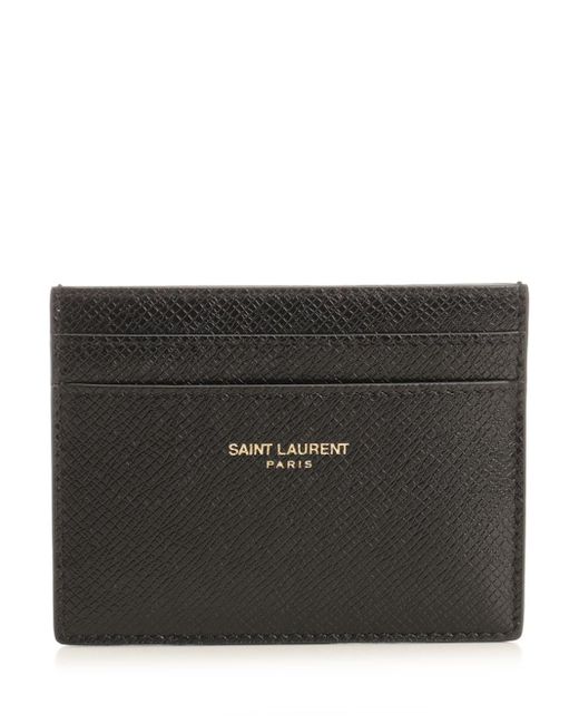 Saint Laurent Black Calfskin Card Holder