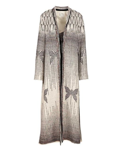 Forte Forte Gray "libelle" Jacquard Coat