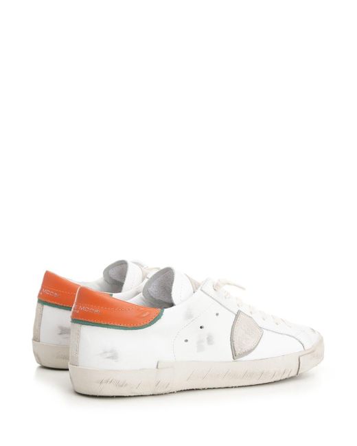 Philippe Model White "prsx" Low-top Sneakers