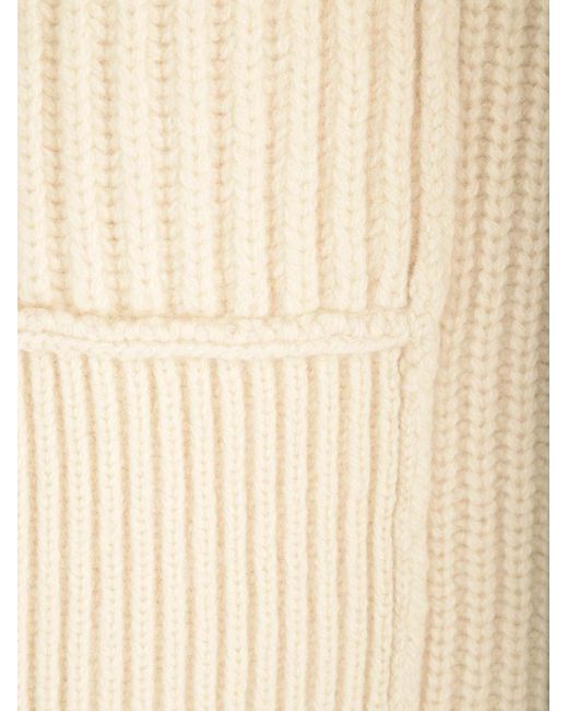 Totême  Natural Ribbed Wool Sweater