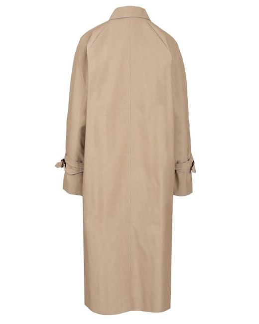 TOTEME Long Trench Coat in Natural | Lyst Canada