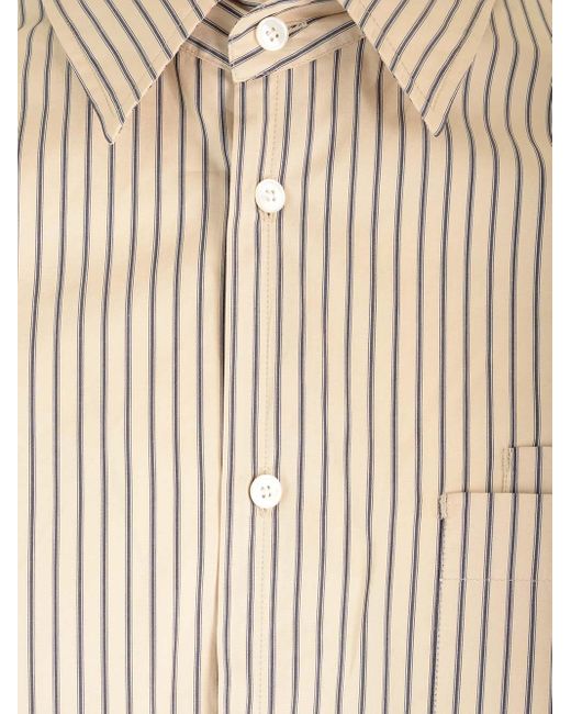 Lemaire Natural Stick Shirt With Double Pocket for men