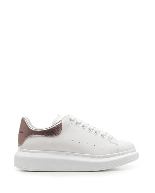 Alexander McQueen White "oversized" Lace-up Sneakers