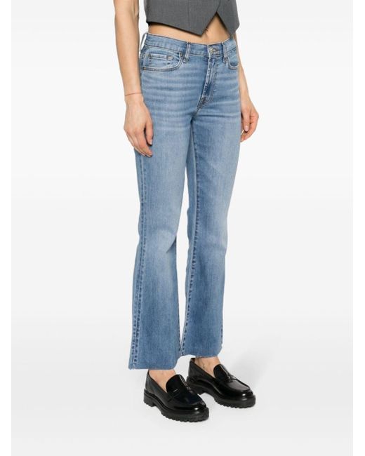 7 For All Mankind Blue "betty" Bootcut Jeans