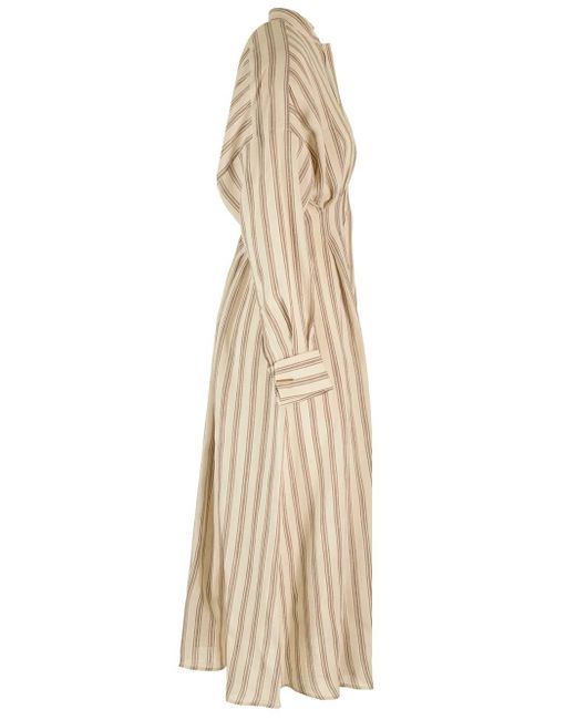 Max Mara Natural "yole" Long Dress