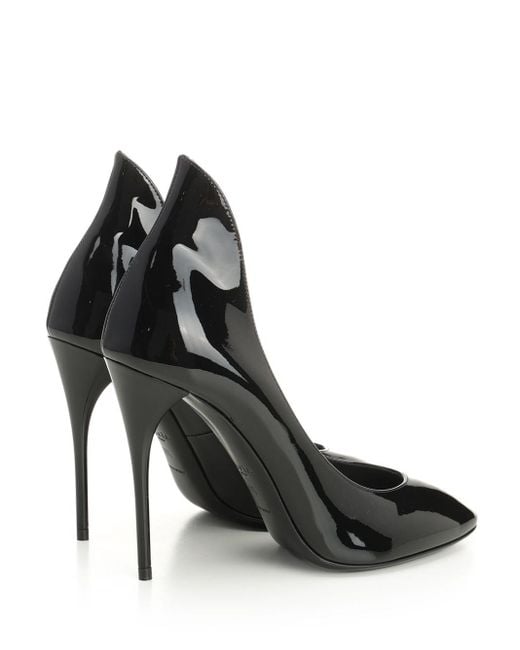 Alaïa Black Patent Calfskin Décolleté