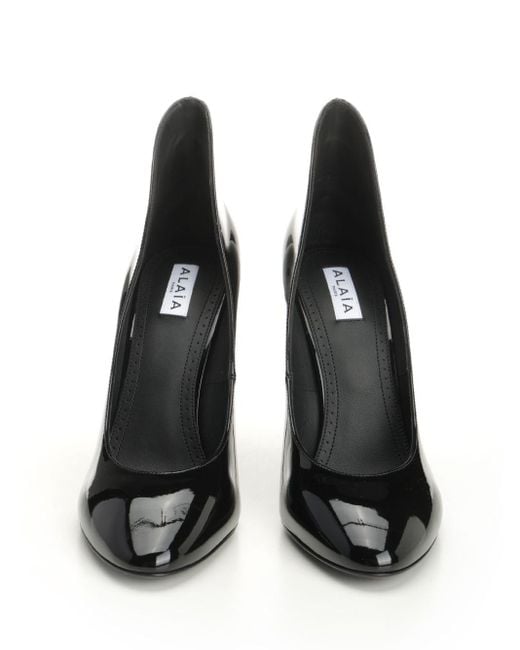 Alaïa Black Patent Calfskin Décolleté