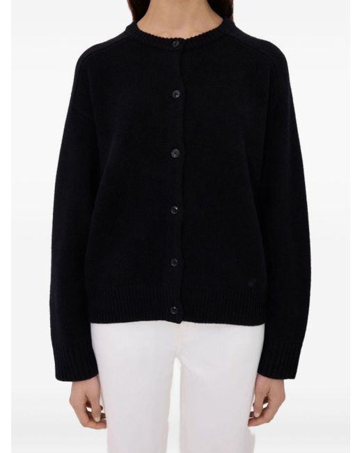 Loulou de Saison Black "aidar Lds" Cashmere Blend Cardigan