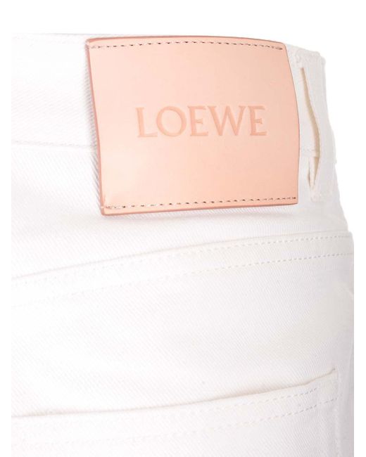 Loewe Look 3 White High Waisted Denim