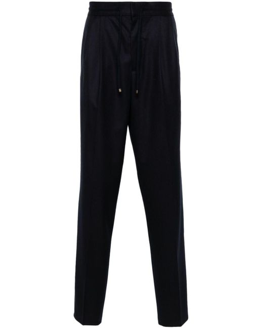 Brunello Cucinelli Blue Leisure Fit Trousers for men