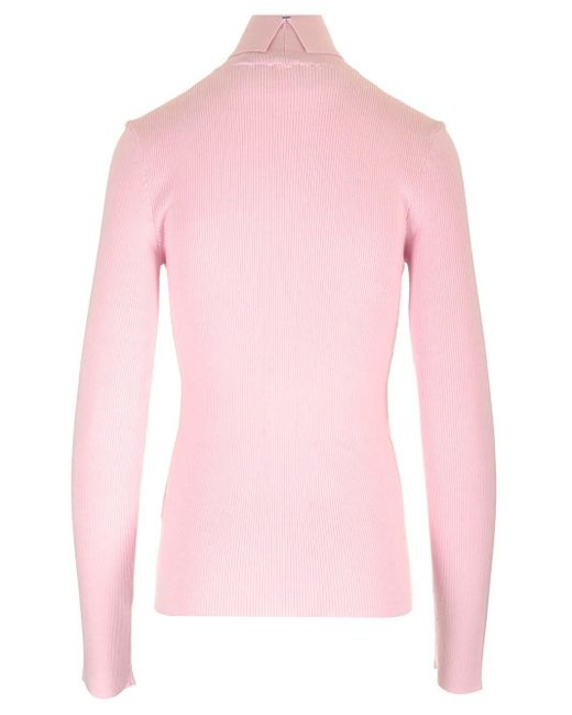 Burberry Pink Turtleneck Sweater