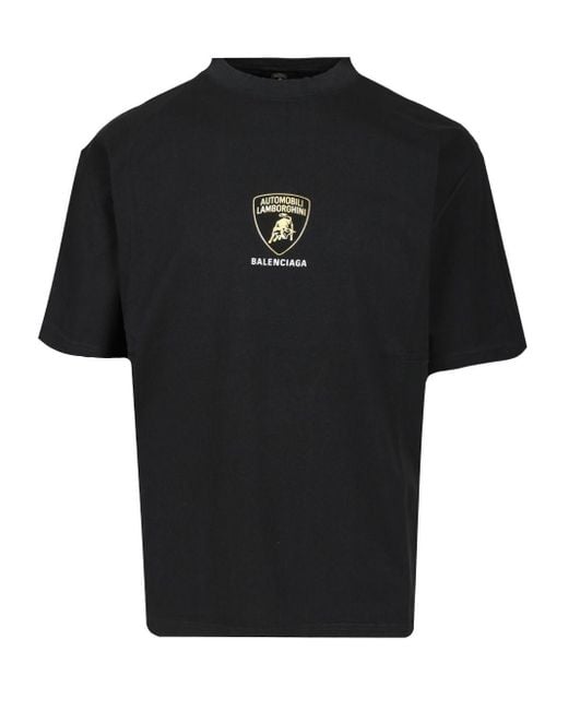 Balenciaga Black / Automobili Lamborghini Oversized T-shirt