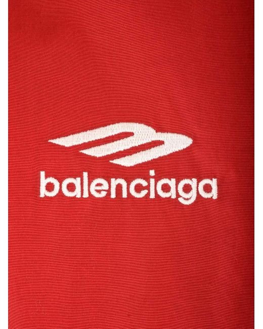 Balenciaga Red Off Shoulder Tracksuit 3b Sports Icon Jacket for men