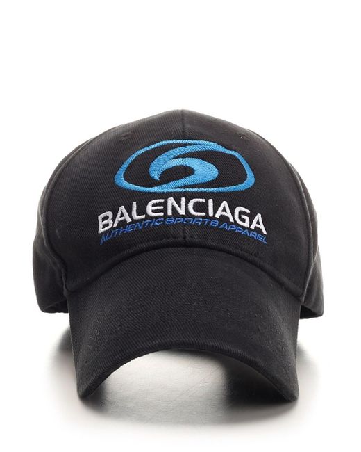 Balenciaga Blue "surfer" Cap With Logo