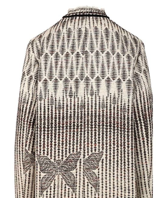 Forte Forte Gray "libelle" Jacquard Coat