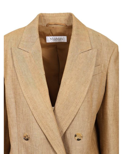 Max Mara Olimpia Jackets in Natural | Lyst