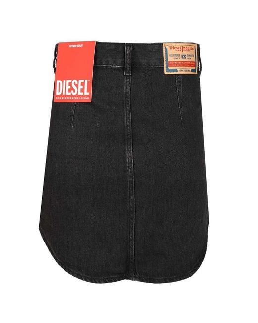 DIESEL Black De-ard Miniskirt