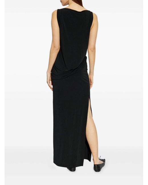 Jacquemus Peplo Long Dress in Black | Lyst