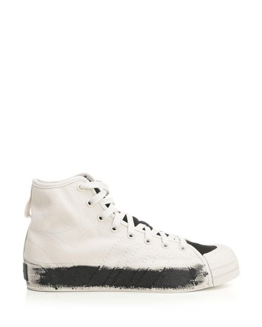 Y-3 White "nizza" Hi Sneaker