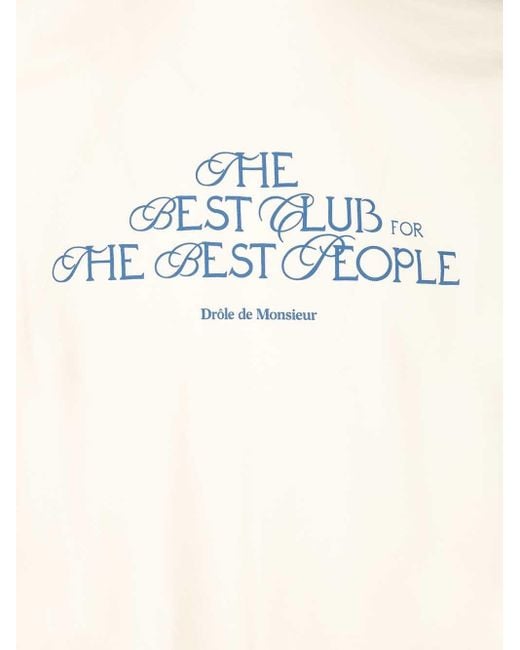 Drole de Monsieur White "the Best Club" T-shirt