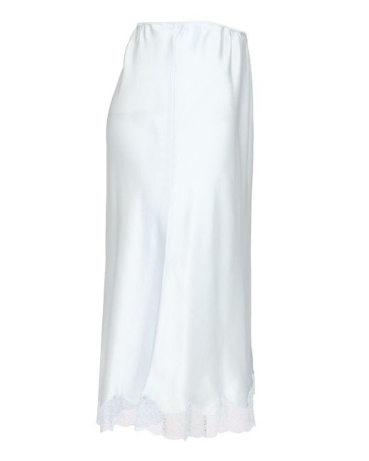 The Row White "irene" Midi Skirt
