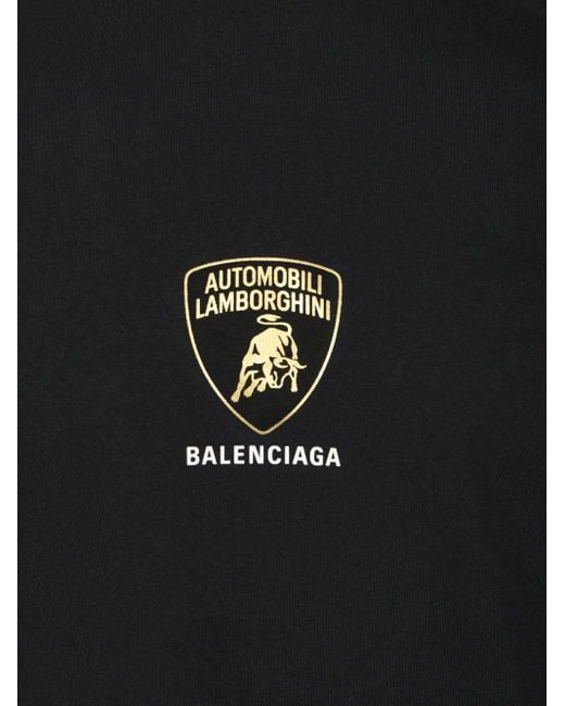 Balenciaga Black / Automobili Lamborghini Oversized T-shirt