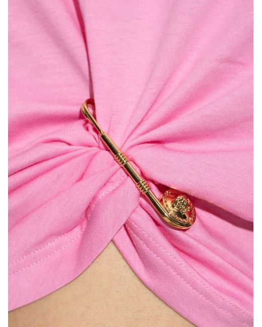 Versace Pink Cotton Jersey T-shirt