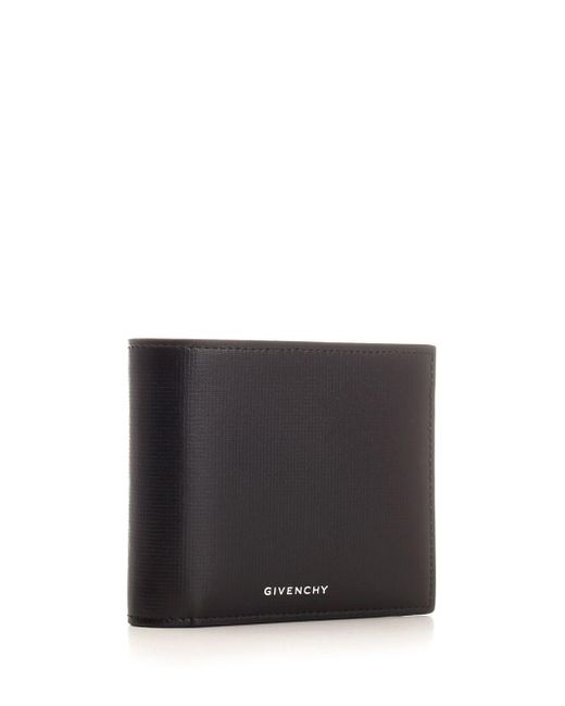 Givenchy Bifold Wallet In Black Leather