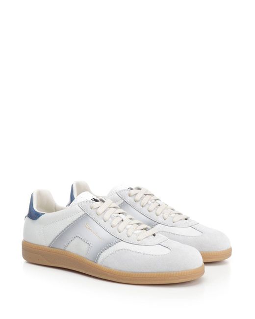 Santoni White "dbs-olympic" Sneakers