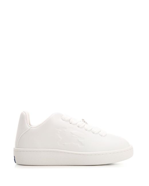 Burberry White "box" Leather Sneakers