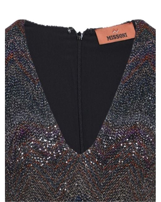 Missoni Black V-neck Mini Dress