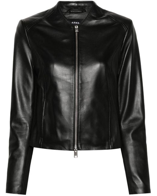 Arma Black Stevie Leather Jacket