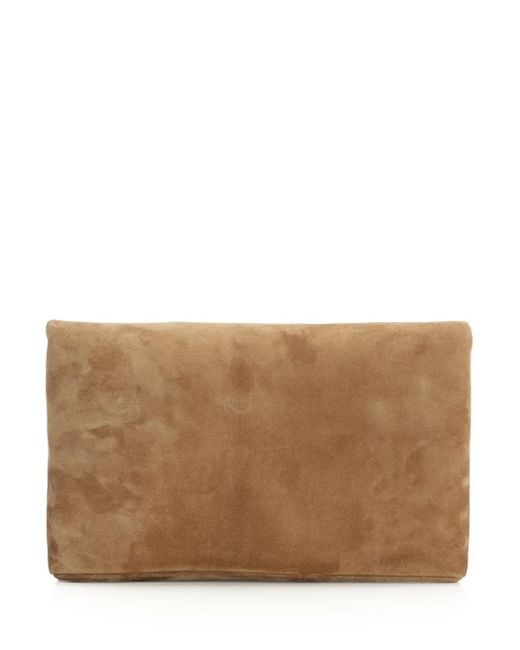 Saint Laurent Brown Large "envelope Cassandre" Clutch