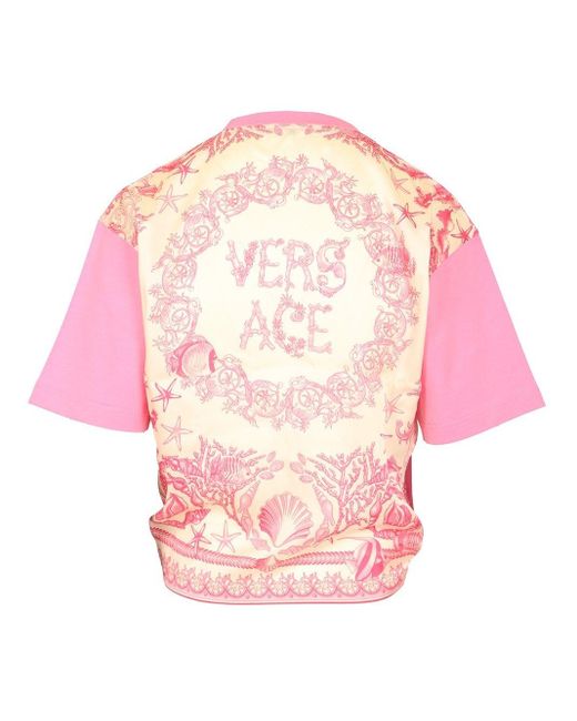 Versace Pink Cotton Jersey T-shirt