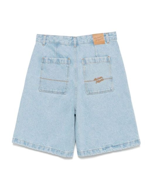 Maison Kitsuné Blue Workwear Trousers Light for men