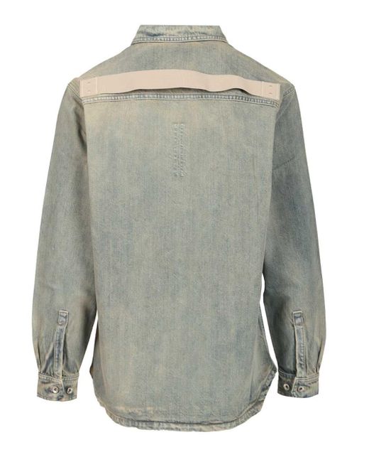 Rick Owens Gray Concordians Jumbo Outershirt for men
