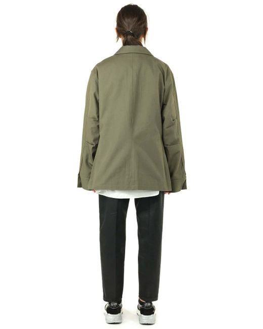 Totême Military Style Jacket in Green Lyst